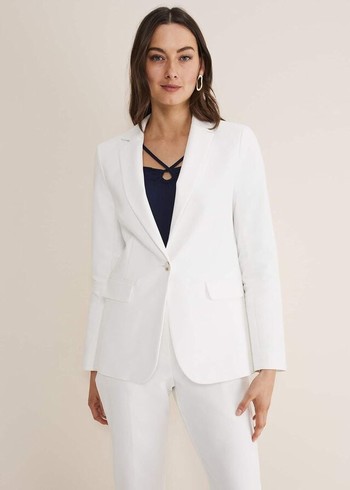 Phase Eight Ulrica Jackets White Canada | MCSKNI-068